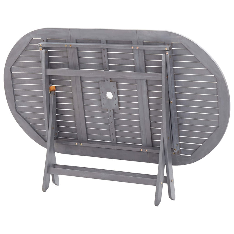 vidaXL tömör akácfa összecsukható kerti asztal 160 x 85 x 75 cm