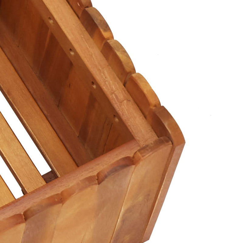 vidaXL tömör akácfa kerti magaságyás 50 x 30 x 25 cm