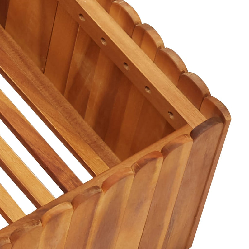 vidaXL tömör akácfa kerti magaságyás 100 x 100 x 25 cm