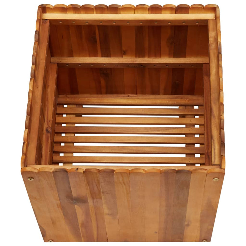 vidaXL tömör akácfa kerti magaságyás 50 x 50 x 50 cm