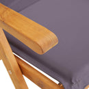 vidaXL 2 db barna tömör akácfa dönthető kerti szék