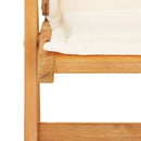 vidaXL 2 db barna tömör akácfa dönthető kerti szék