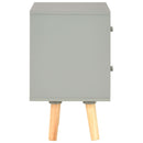 vidaXL 2 darab szürke tömör fenyőfa éjjeliszekrény  40 x 30 x 50 cm