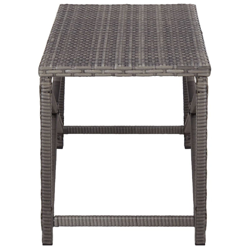 vidaXL szürke polyrattan kerti pad 120 cm