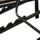 vidaXL barna kétszemélyes polyrattan napozóágy párnával