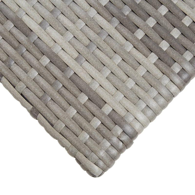 vidaXL szürke polyrattan teázóasztal 50 x 50 x 47 cm