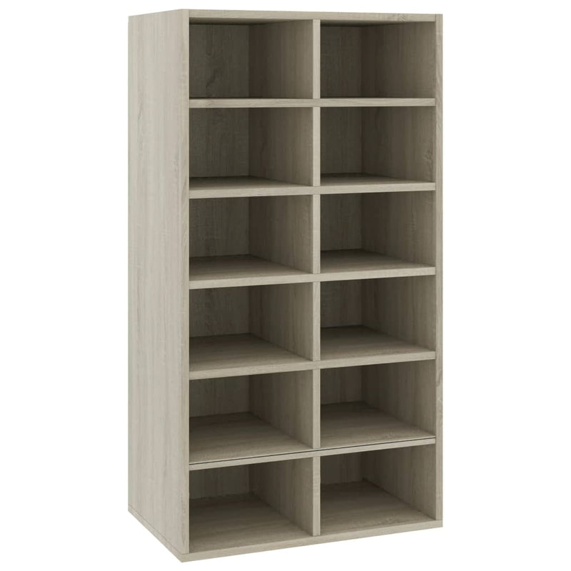 vidaXL sonoma tölgy színű szerelt fa cipőtartó 54 x 34 x 100,5 cm
