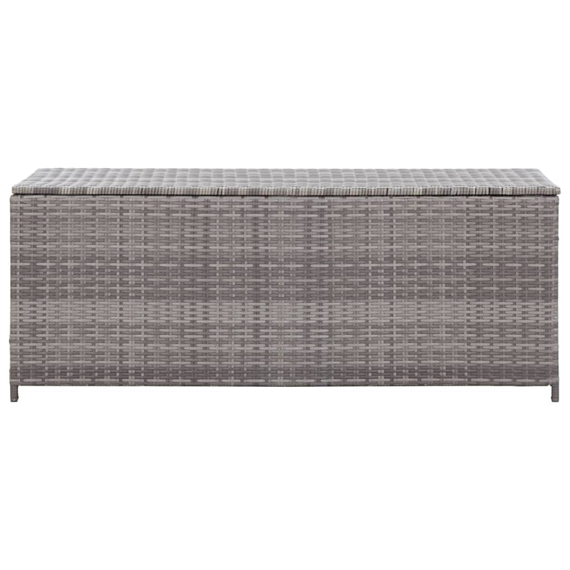 vidaXL szürke polyrattan kerti tárolóláda 120 x 50 x 60 cm