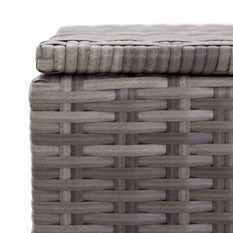 vidaXL szürke polyrattan kerti tárolóláda 120 x 50 x 60 cm