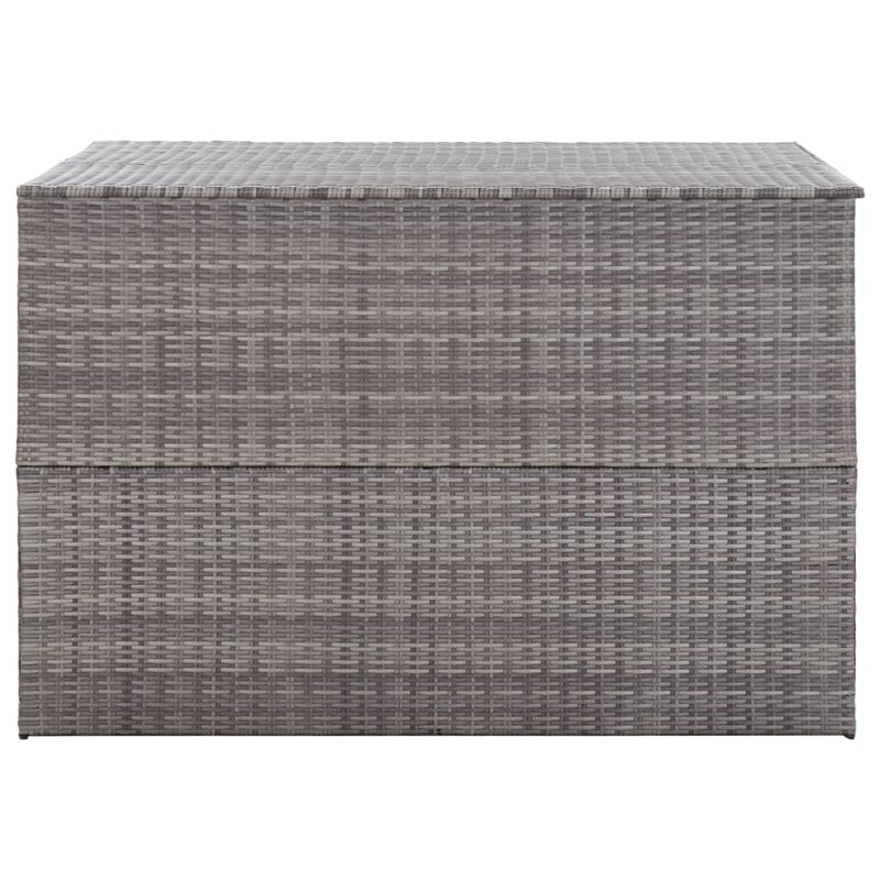 vidaXL szürke polyrattan kerti tárolóláda 150 x 100 x 100 cm
