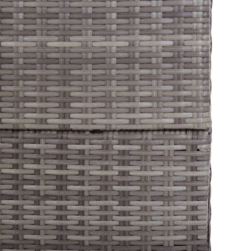 vidaXL szürke polyrattan kerti tárolóláda 150 x 100 x 100 cm