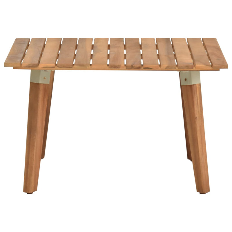 vidaXL tömör akácfa kerti dohányzóasztal 60 x 60 x 36 cm