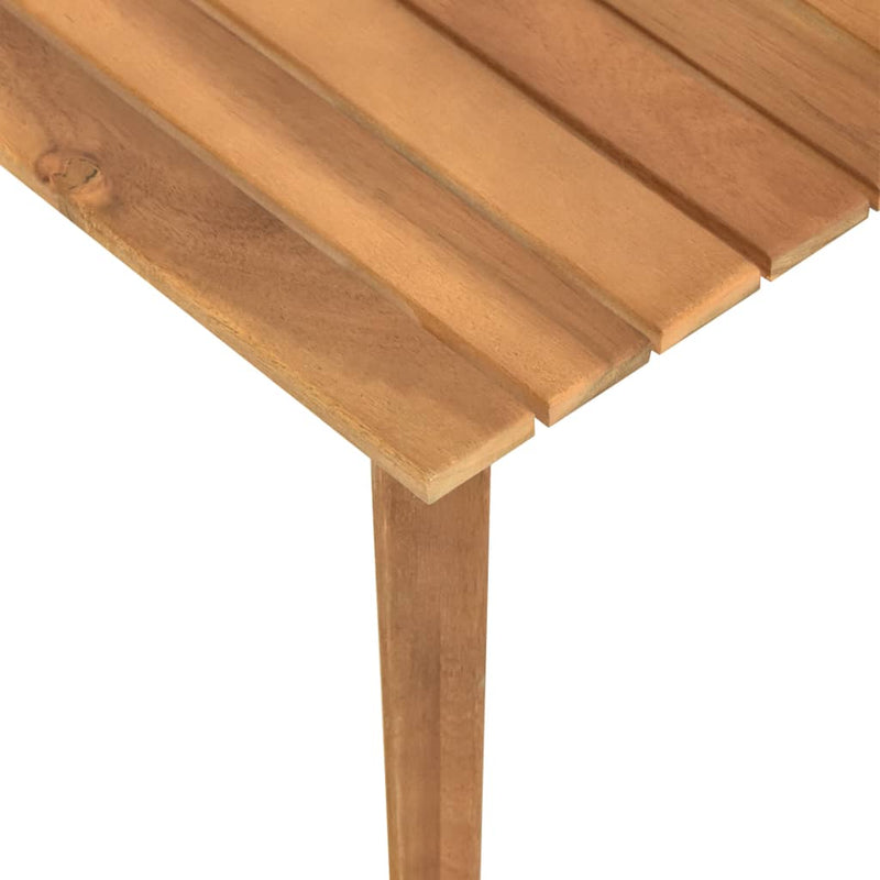 vidaXL tömör akácfa kerti dohányzóasztal 60 x 60 x 36 cm