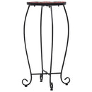 vidaXL 3 db terrakotta és fehér kerámia mozaik asztal