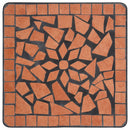 vidaXL terrakotta kerámia mozaik kisasztal