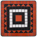 vidaXL terrakotta és fehér kerámia mozaik kisasztal