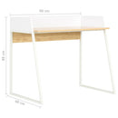 vidaXL fehér és tölgyszínű íróasztal 90 x 60 x 88 cm