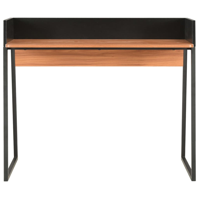 vidaXL fekete és barna íróasztal 90 x 60 x 88 cm