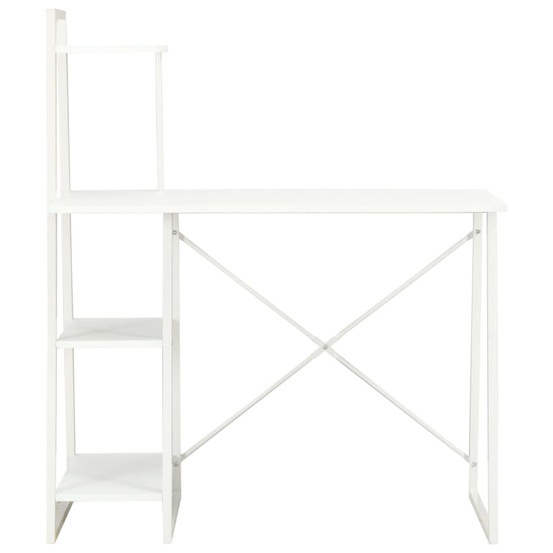 vidaXL fehér íróasztal polcrendszerrel 102 x 50 x 117 cm