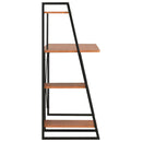 vidaXL fekete és barna íróasztal polcrendszerrel 102 x 50 x 117 cm