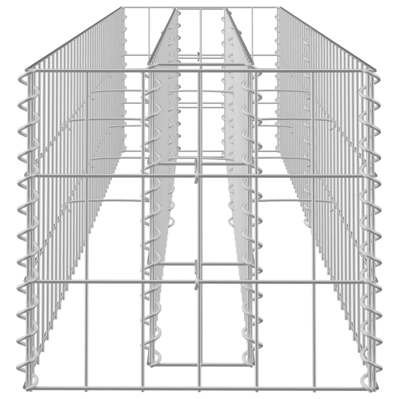 vidaXL horganyzott acél gabion magaságyás 180 x 30 x 30 cm