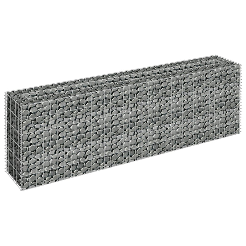 vidaXL horganyzott acél gabion magaságyás 180 x 30 x 60 cm