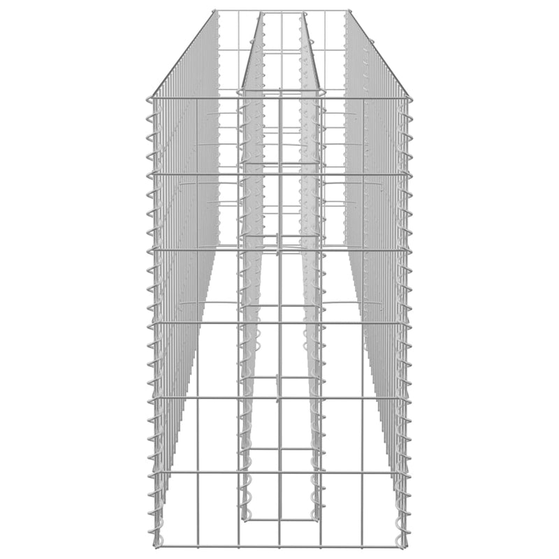 vidaXL horganyzott acél gabion magaságyás 180 x 30 x 60 cm