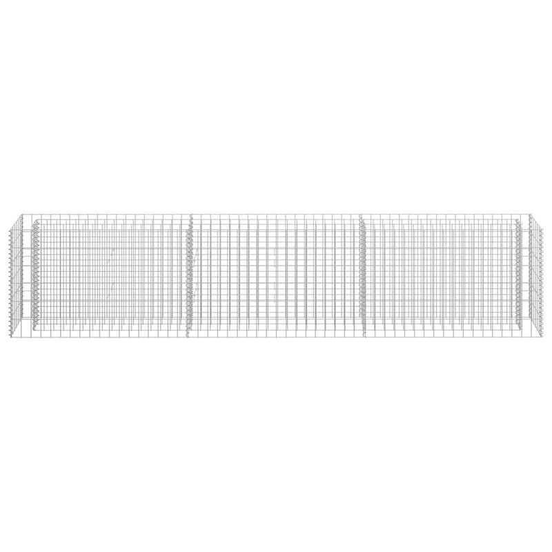 vidaXL horganyzott acél gabion magaságyás 270 x 30 x 60 cm