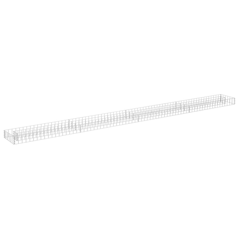 vidaXL horganyzott acél gabion magaságyás 360 x 30 x 10 cm