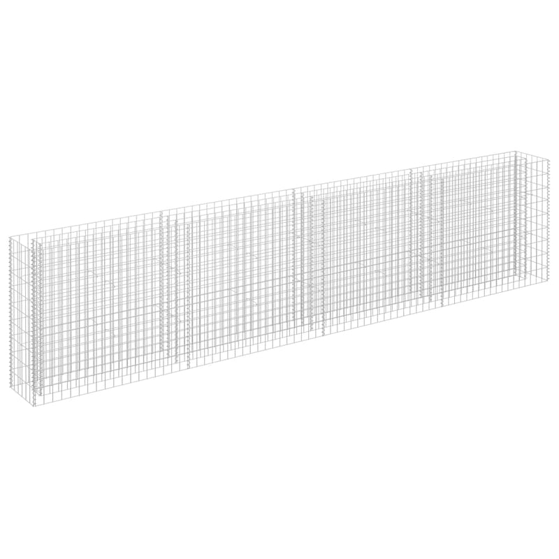 vidaXL horganyzott acél gabion magaságyás 360 x 30 x 90 cm