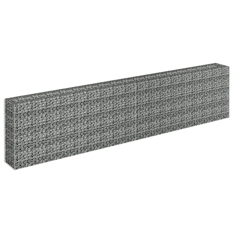 vidaXL horganyzott acél gabion magaságyás 360 x 30 x 90 cm