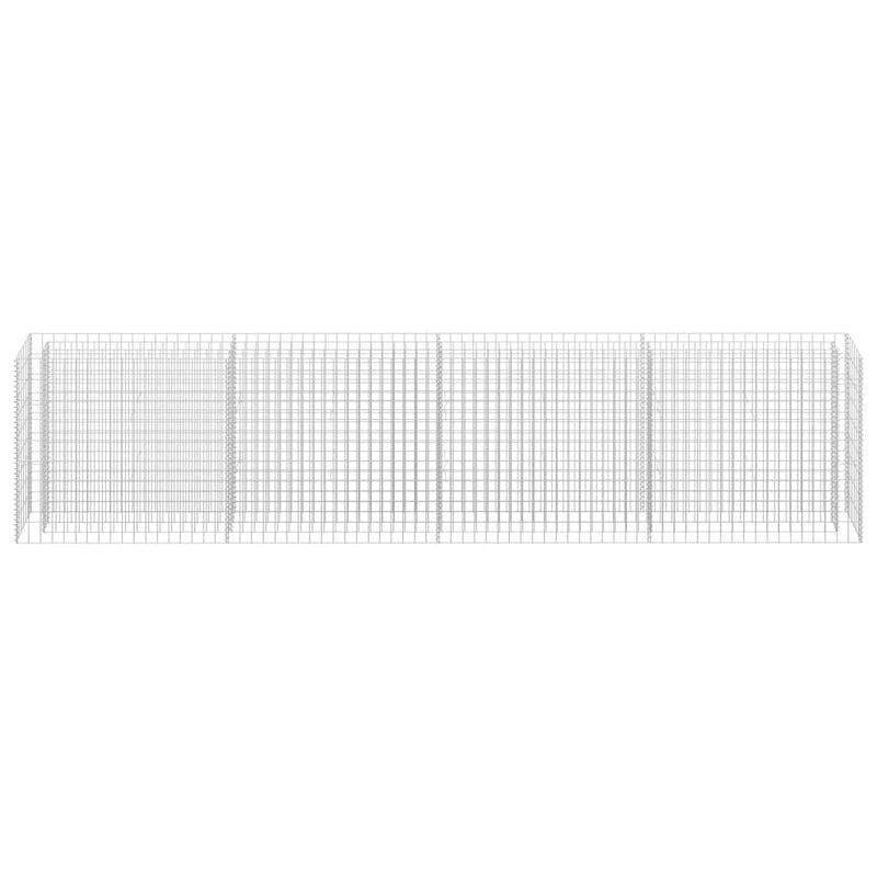vidaXL horganyzott acél gabion magaságyás 360 x 30 x 90 cm
