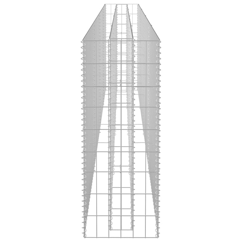vidaXL horganyzott acél gabion magaságyás 360 x 30 x 90 cm