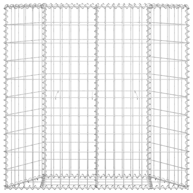 vidaXL trapéz alakú horganyzott acél gabion magaságyás 100x20x100 cm