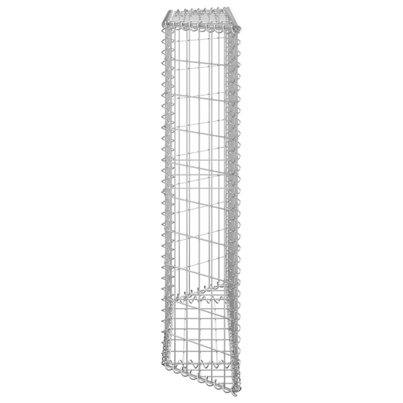 vidaXL trapéz alakú horganyzott acél gabion magaságyás 100x20x100 cm