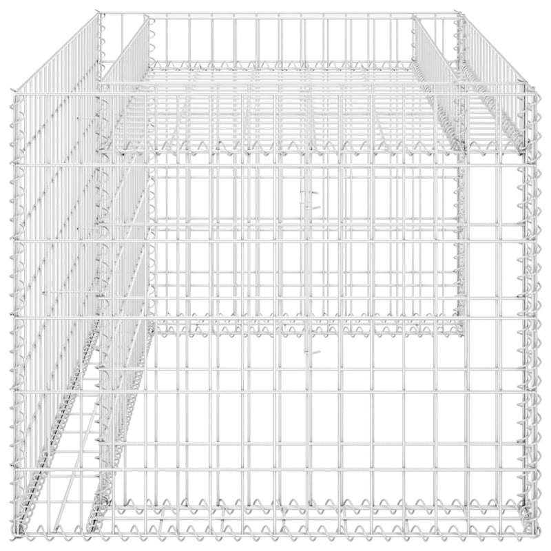 vidaXL acélhuzal fűnyírótároló magaságyással 110 x 80 x 60 cm