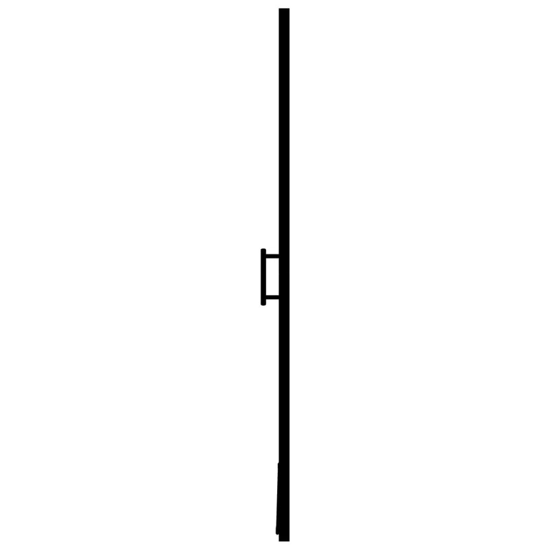 vidaXL fekete edzett üveg zuhanyajtó 91 x 195 cm
