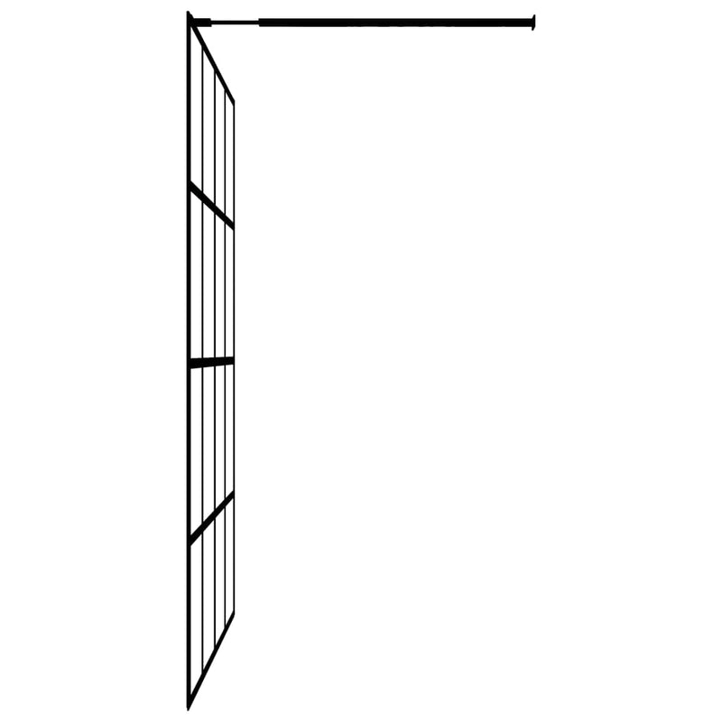 vidaXL átlátszó edzett üveg zuhanyfal 140 x 195 cm