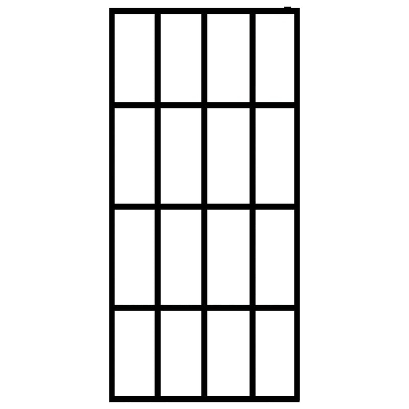 vidaXL homályosított edzett üveg zuhanyfal 100 x 195 cm