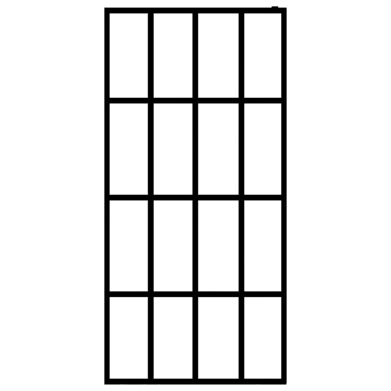 vidaXL homályosított edzett üveg zuhanyfal 140 x 195 cm