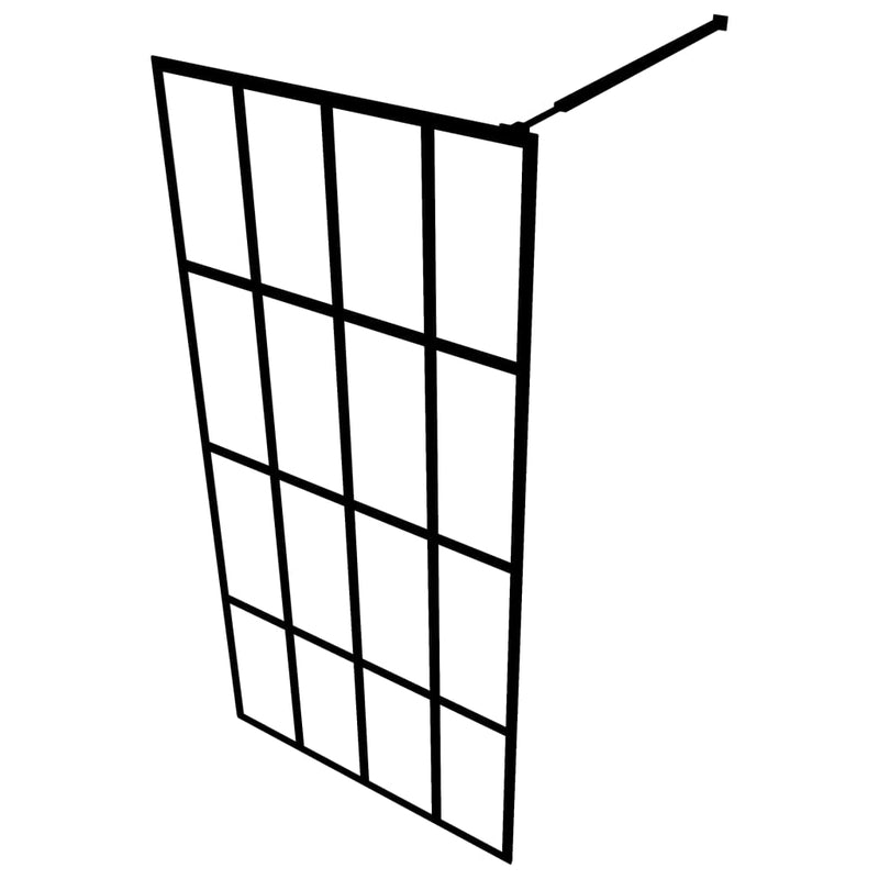 vidaXL homályosított edzett üveg zuhanyfal 140 x 195 cm