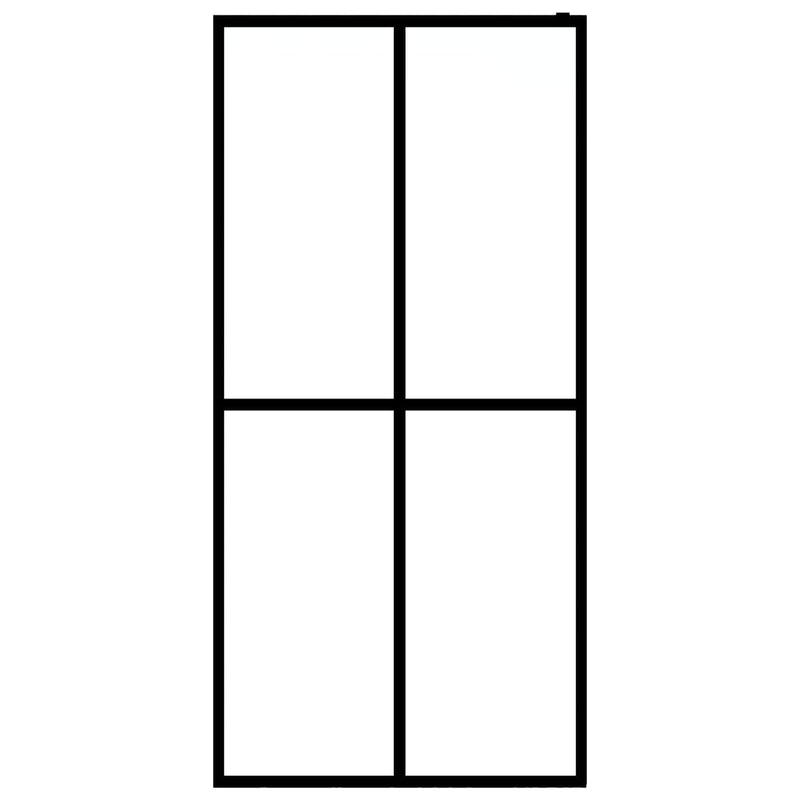 vidaXL homályosított edzett üveg zuhanyfal 118 x 190 cm