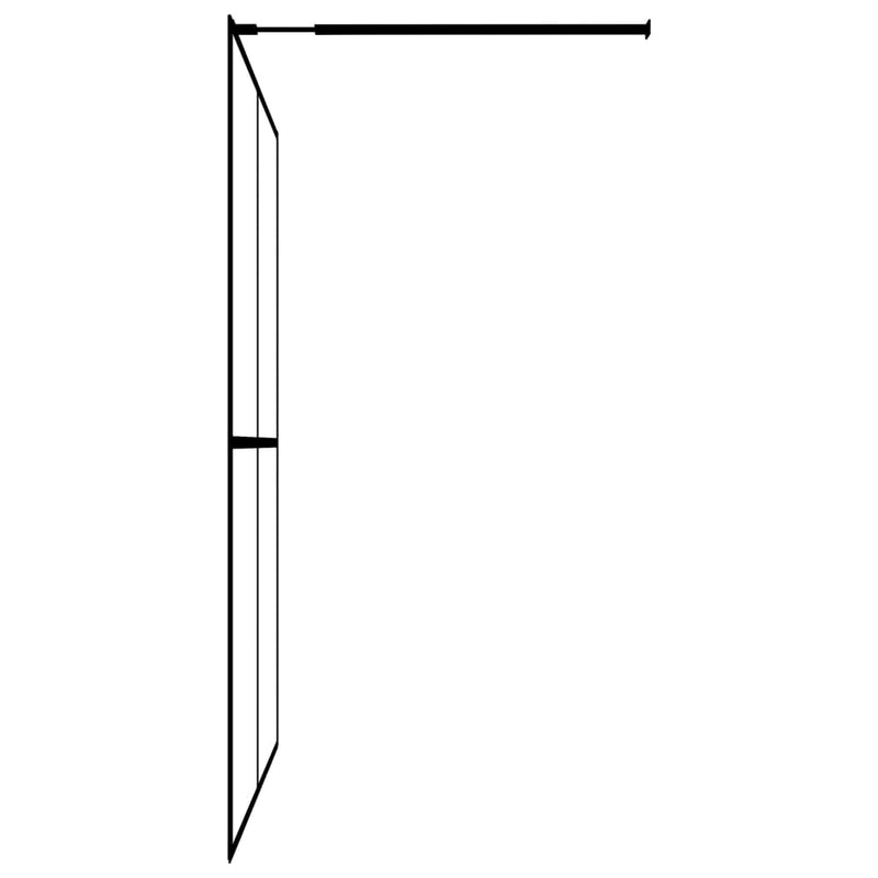 vidaXL homályosított edzett üveg zuhanyfal 140 x 195 cm