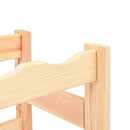 vidaXL fenyőfa bortartó állvány 56 palackhoz