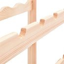 vidaXL fenyőfa bortartó állvány 56 palackhoz