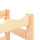 vidaXL tömör fenyőfa bortartó állvány 77 palackhoz