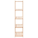 vidaXL 5-szintes tömör fenyőfa tárolóállvány 250 kg 80 x 38 x 170 cm