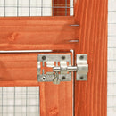 vidaXL tömör fenyőfa nyúlketrec 140 x 63 x 120 cm