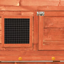 vidaXL tömör fenyőfa nyúlketrec 140 x 63 x 120 cm