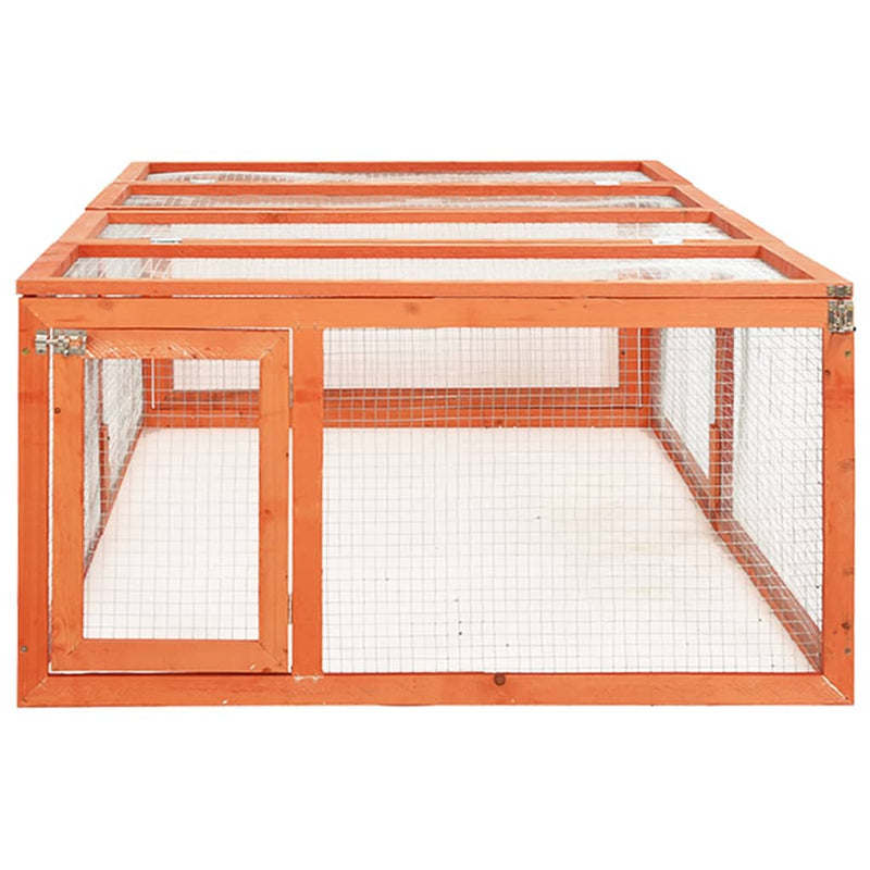 vidaXL tömör fenyőfa nyúlketrec 183 x 90 x 46,5 cm